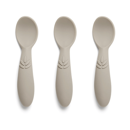 Nuuroo - Set of 3 silicone spoons Cobblestone