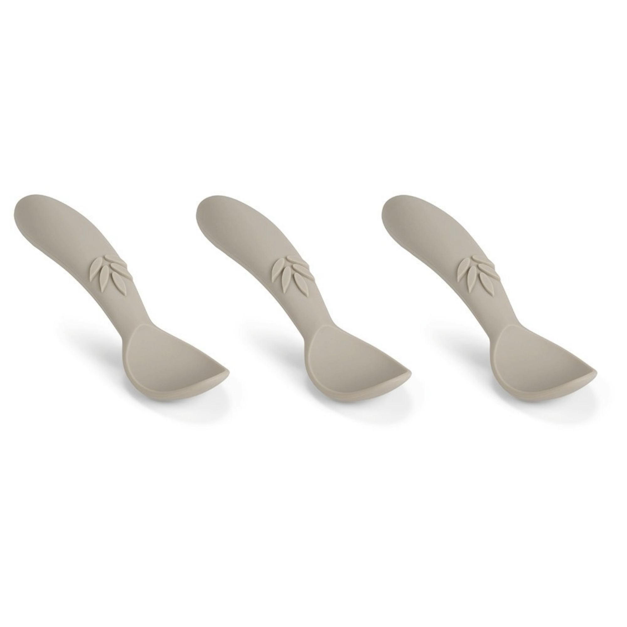 Nuuroo - Set of 3 silicone spoons Cobblestone