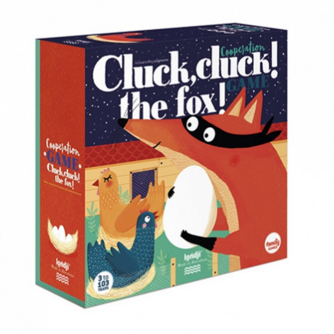 Žaidimas Cluck, cluck! The fox!