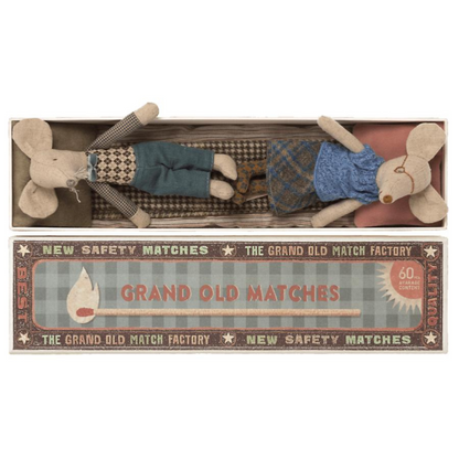 Maileg Grandparents in a matchbox