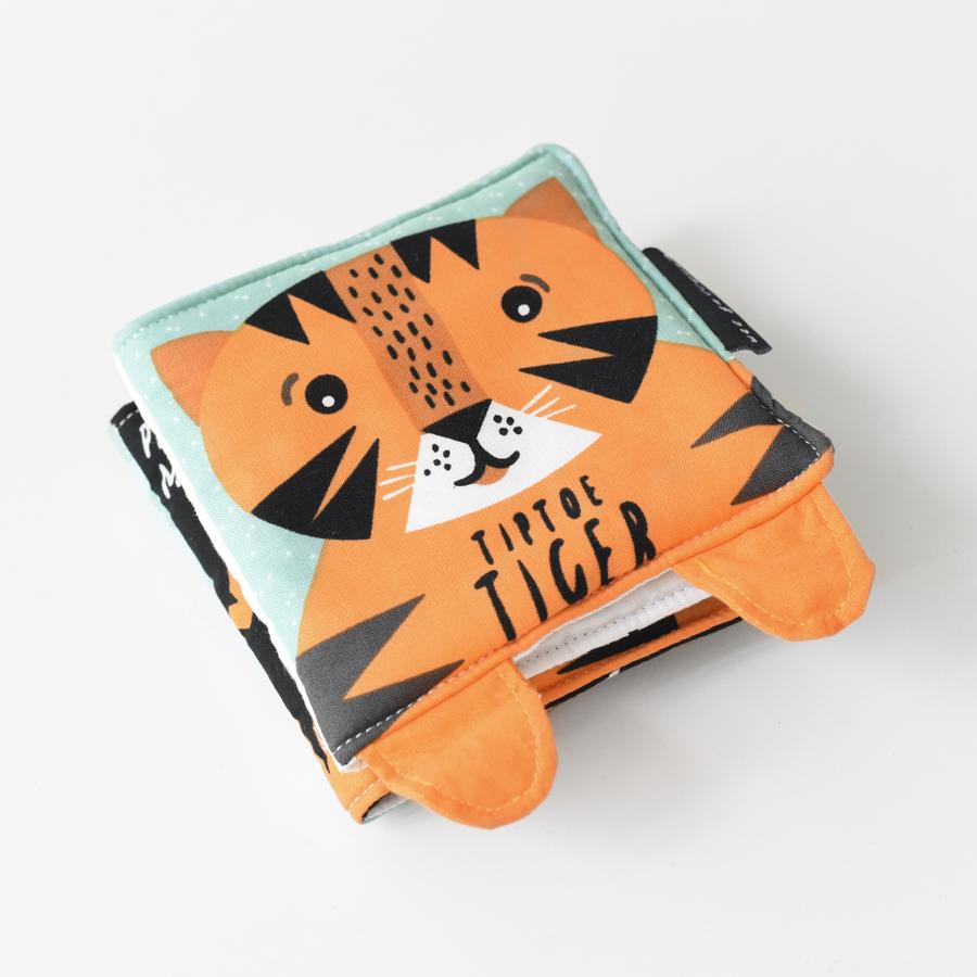 Wee Gallery soft activity book Tip Toe Tiger