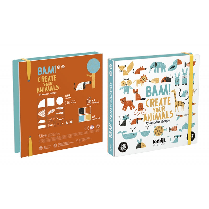 Londji Stamp game Bam! Create Your Animals