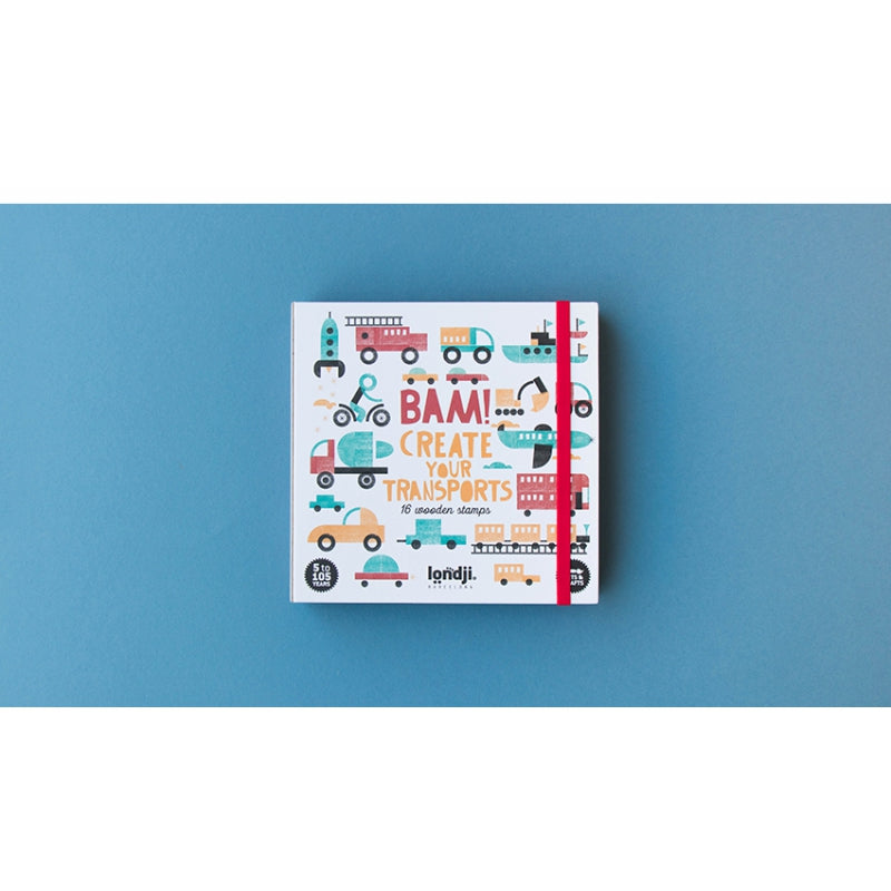 Londji Stamp game Bam! Create Your Transports