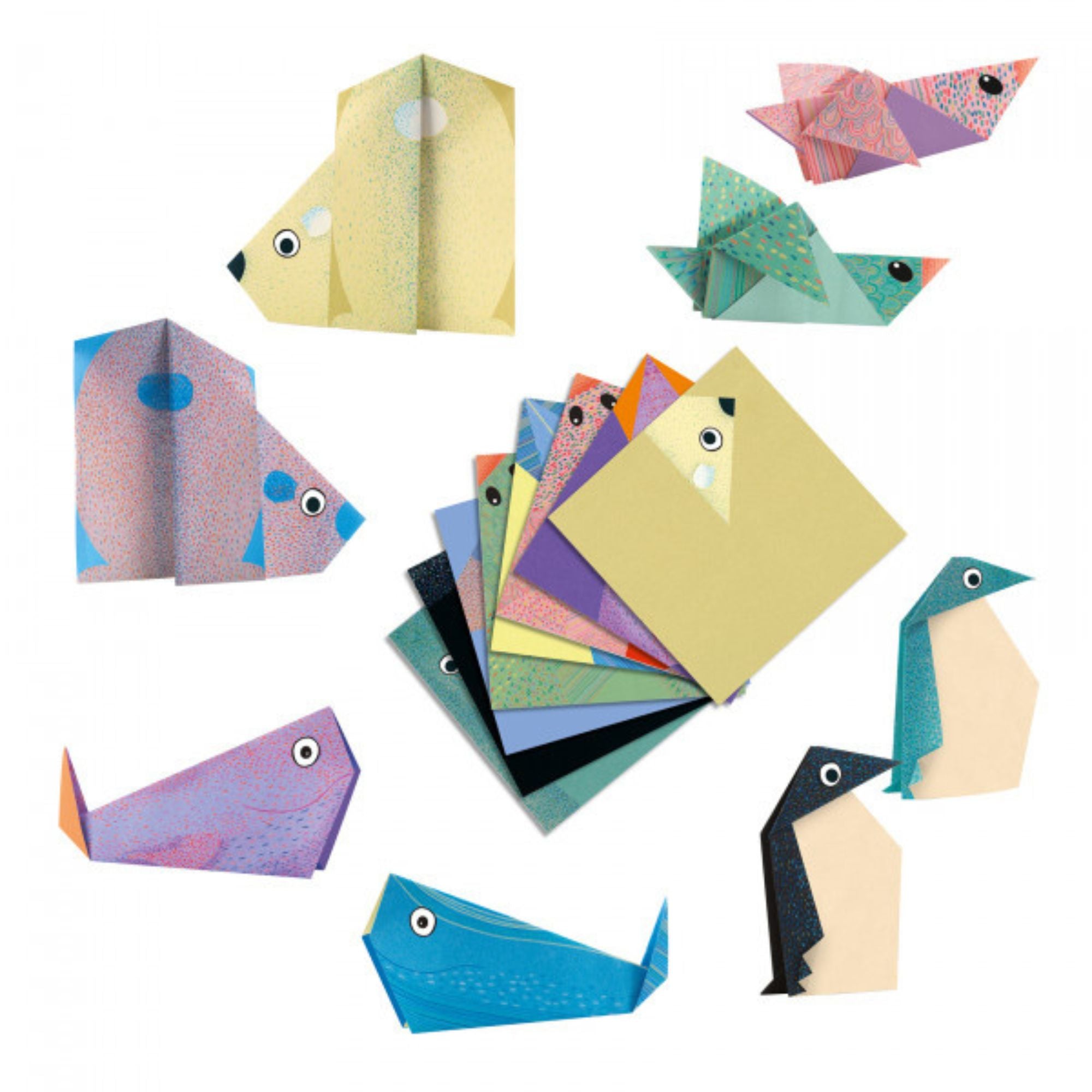 Origami rinkinys - Polar animals - little-goose.com