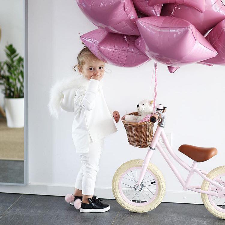 Pink balansinis dviratis - little-goose.com
