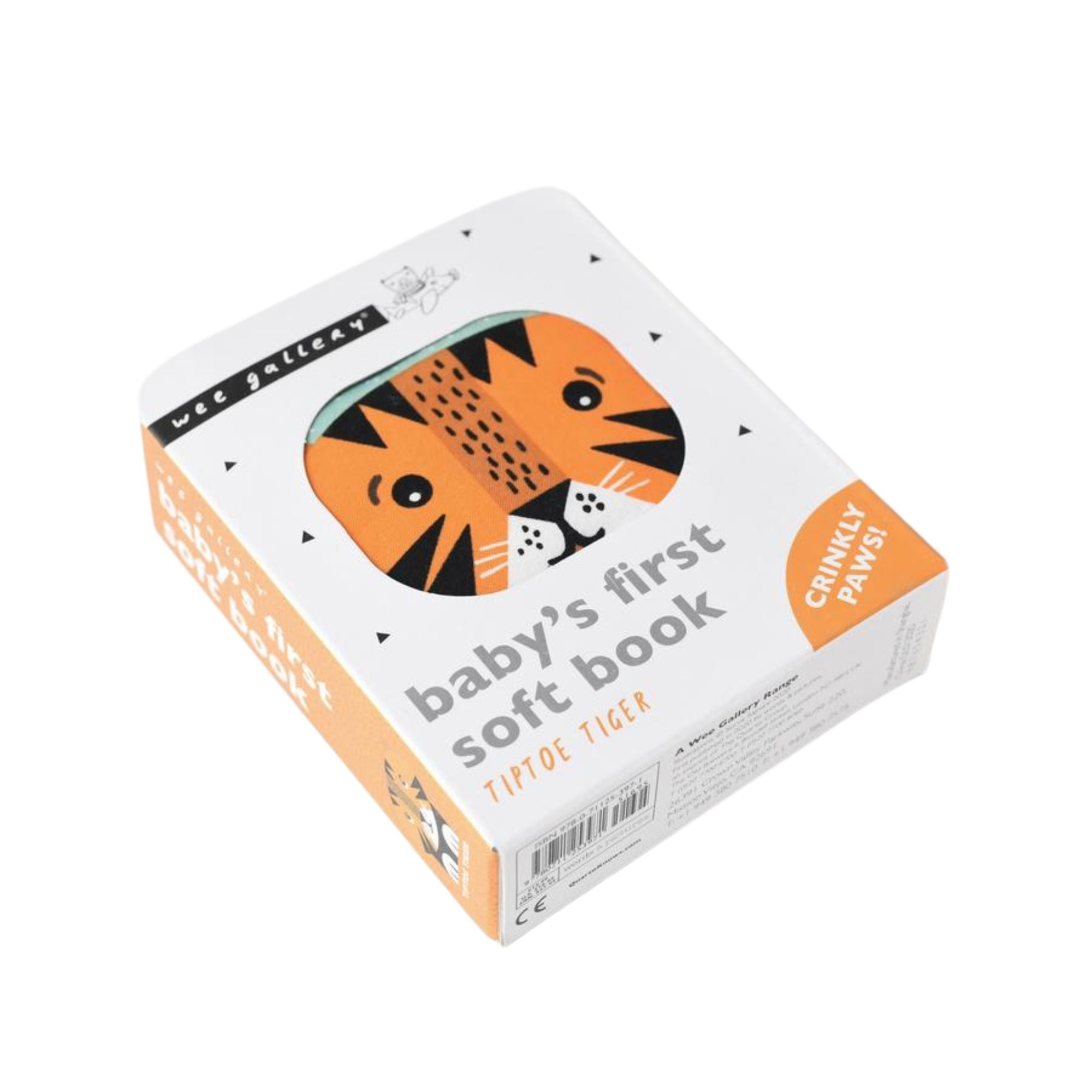 Wee Gallery soft activity book Tip Toe Tiger