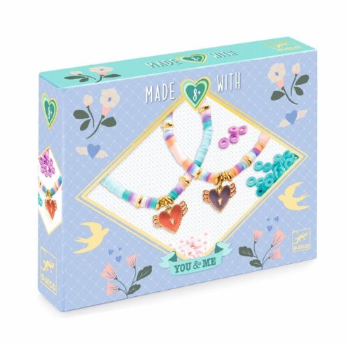 You&Me draugystės apyrankės - Heart Heishi - little-goose.com